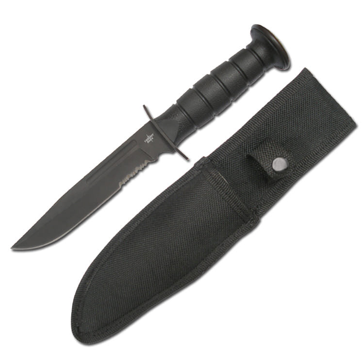 Tactical Bowie Military Hunting Knife With Sheath Combat Fixed Blade Collectible Weapons - Tophatter Daily Deals