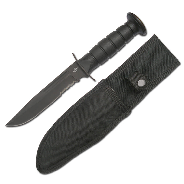 Tactical Bowie Military Hunting Knife With Sheath Combat Fixed Blade - Tophatter's Inc. Weapons Store Online Collectible Weapons - Tophatter Daily Deals