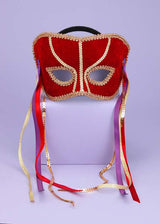 Women's Venetian Mask with Gold Trim Halloween Masks - Tophatter Daily Deals