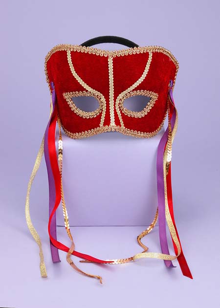 Women's Venetian Mask with Gold Trim Halloween Masks - Tophatter Daily Deals