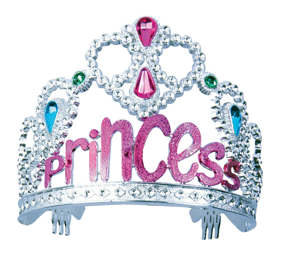 Tiara Princess Silver/Pink Child Halloween Hats & Headpieces - Tophatter Daily Deals