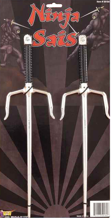 14" Ninja Metallic Sais Costume Accessories - Tophatter Daily Deals