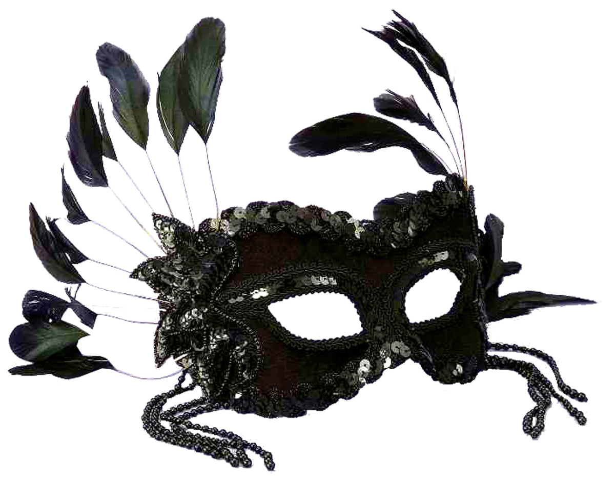 Women's Black Venetian Mask Halloween Masks - Tophatter Daily Deals