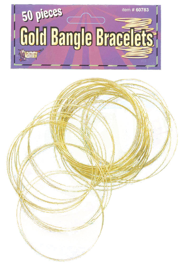 Gold Bangles 50 Per Pack Costume Accessories - Tophatter Daily Deals