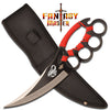 Ninja Knuckle Fighter Cobra Knife - Red Cord Wrapped Handle - TOPHATTER'S ARMORY DEALS Collectible Weapons - Tophatter Daily Deals