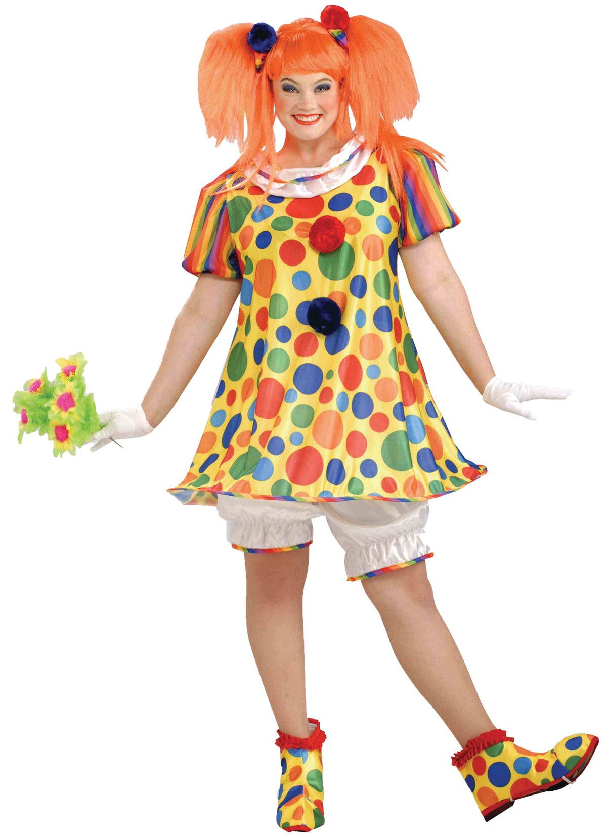 Women's Plus Size Giggles the Clown Costume Plus Size Halloween Costumes - Tophatter Daily Deals