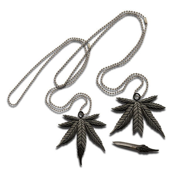 Marijuana Necklace With Hidden Knife - TOPHATTER'S ARMORY DEALS Collectible Weapons - Tophatter Daily Deals