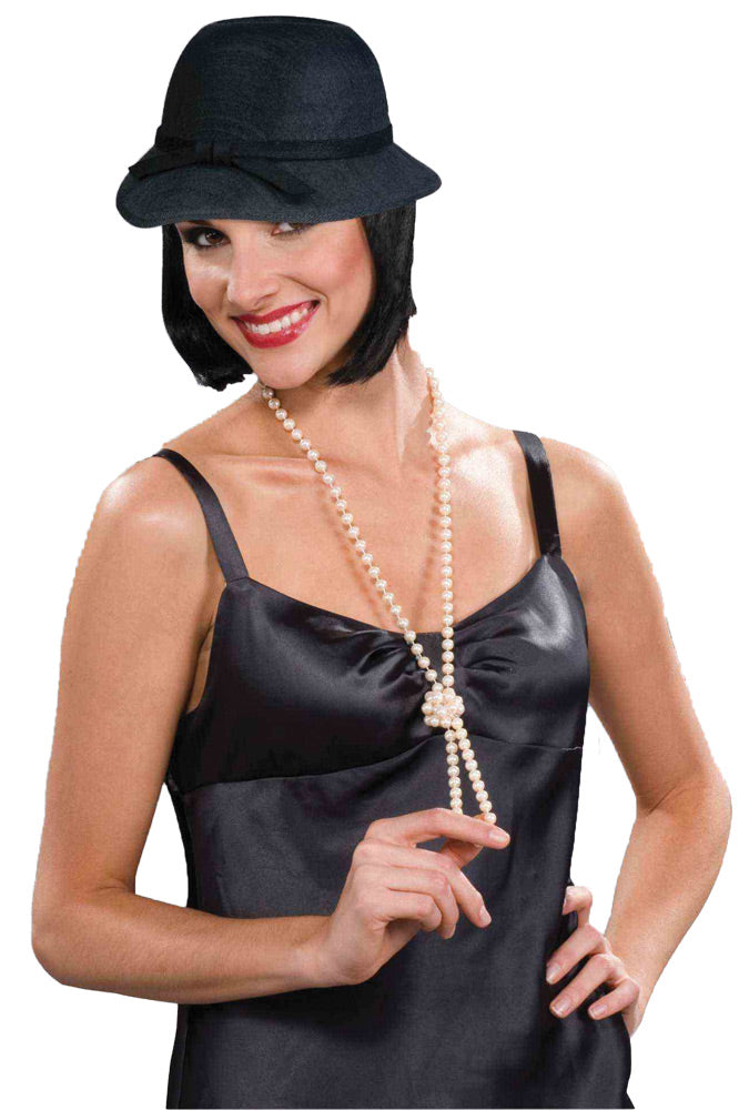 FLAPPER HAT BLACK Halloween Hats & Headpieces - Tophatter Daily Deals