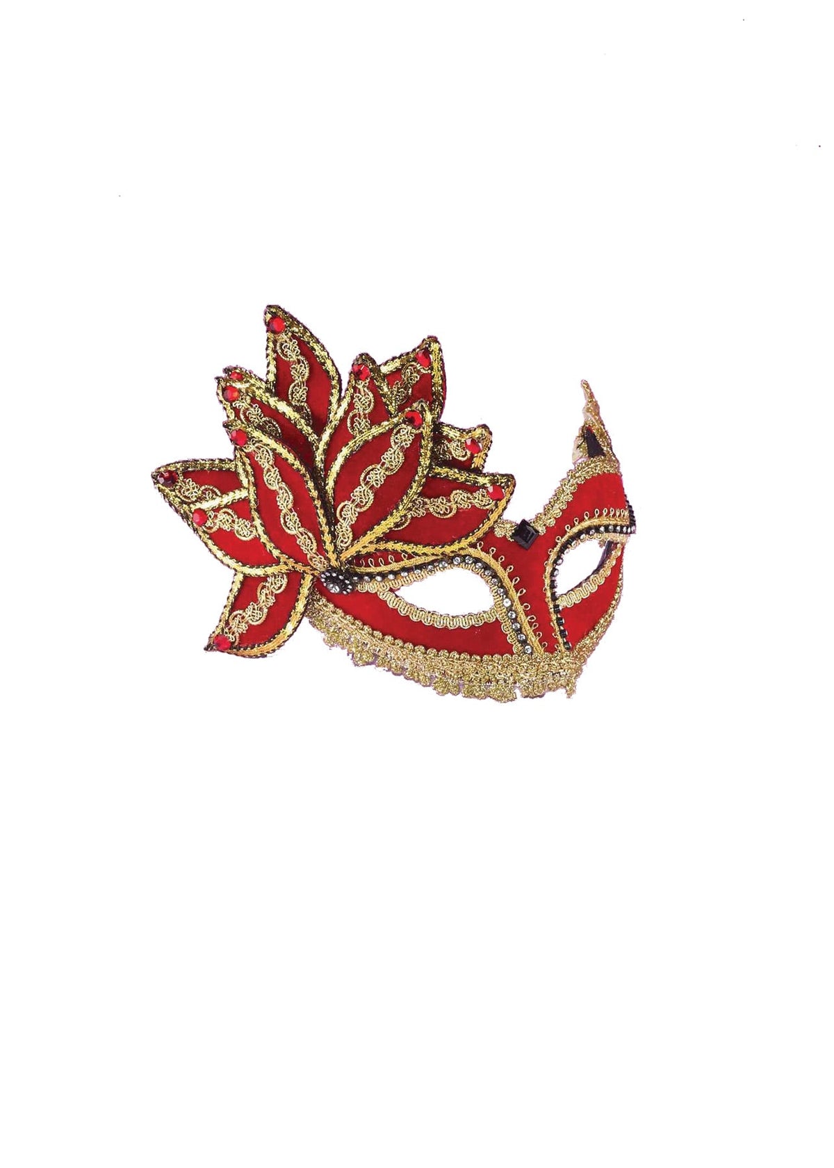 Women's Venetian Mask with Gold Trim Halloween Masks - Tophatter Daily Deals