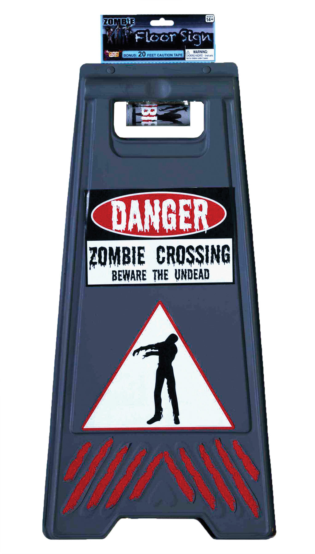 Beware of Zombie Sign & Tape Zombie Halloween Costumes - Tophatter Daily Deals