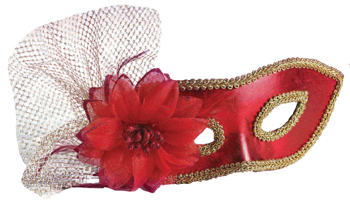 Women's Red Venetian Mask Halloween Masks - Tophatter Daily Deals