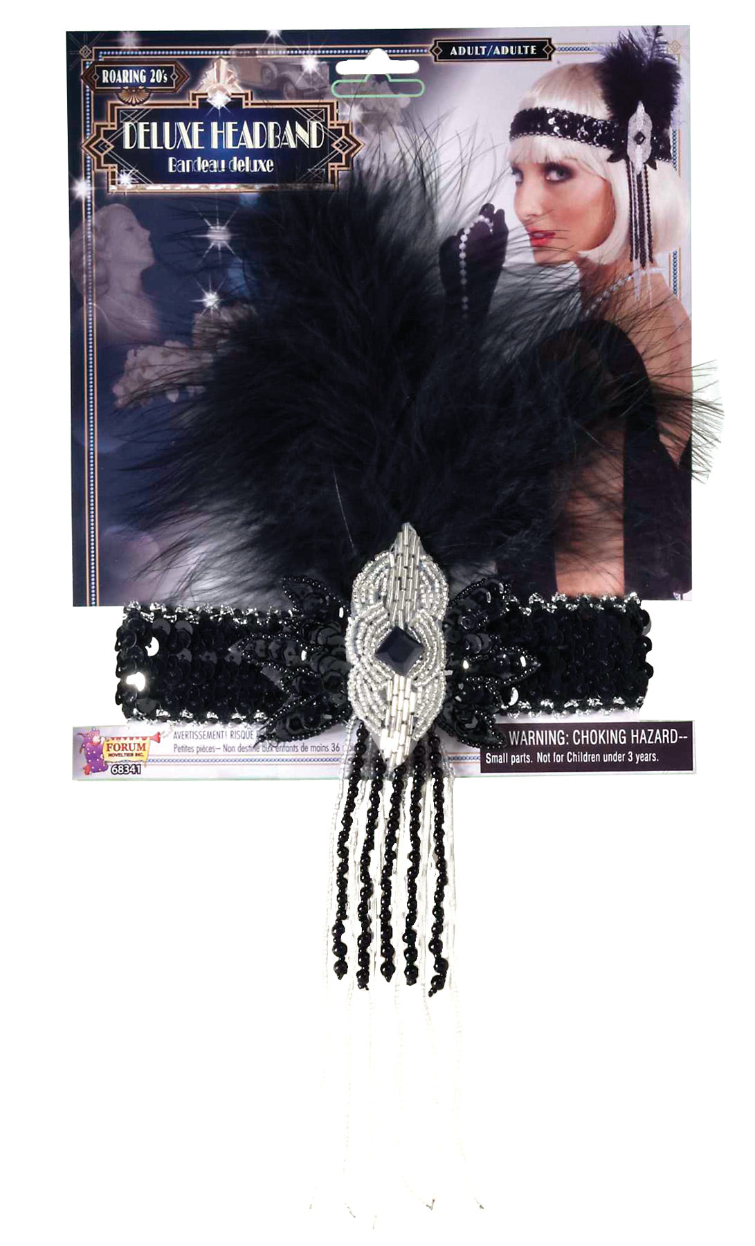 FLAPPER DELUXE ADULT HEADBAND Halloween Hats & Headpieces - Tophatter Daily Deals