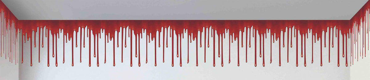 20' x 4' Dripping Blood Border Halloween Props & Displays - Tophatter Daily Deals