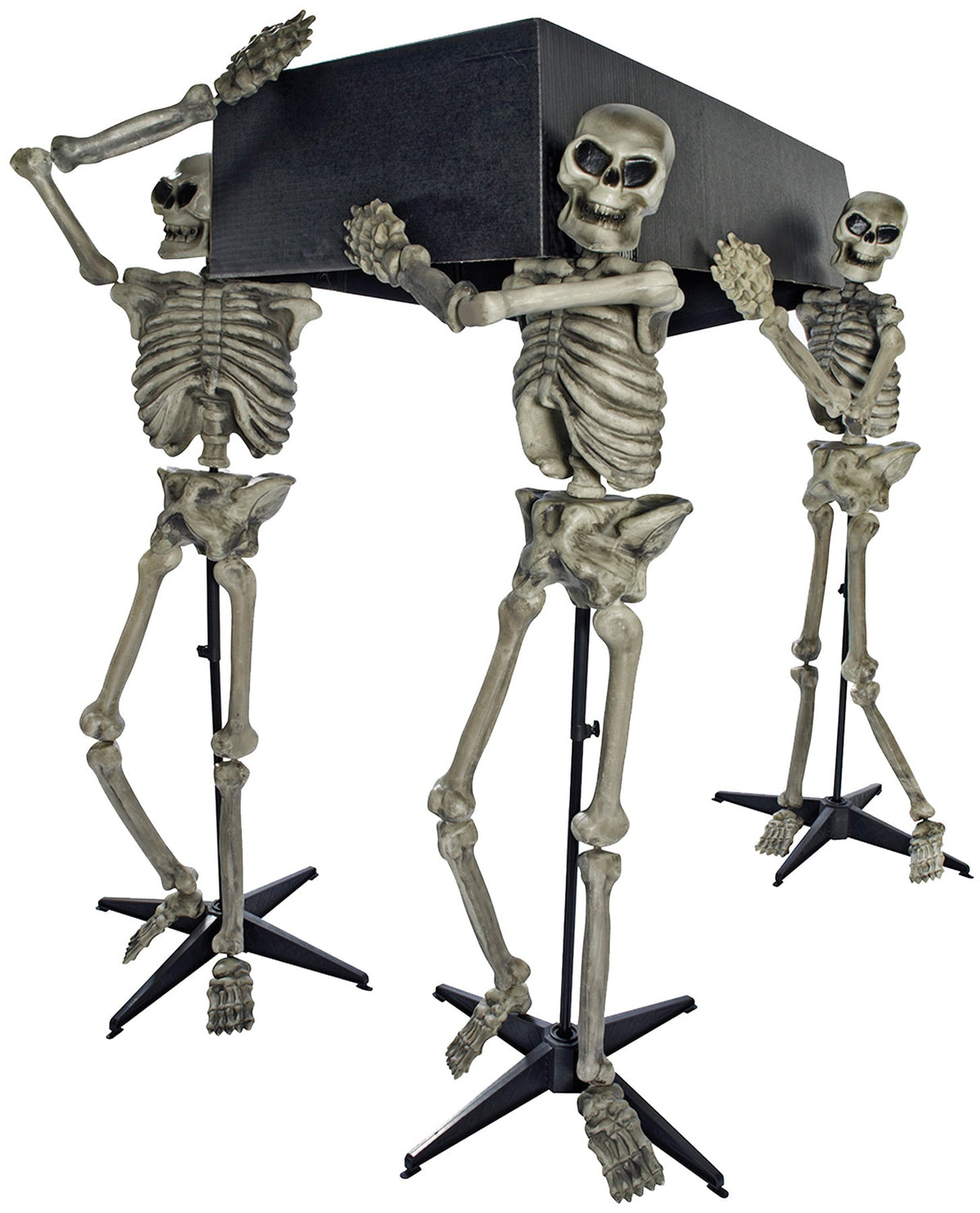 Skeleton Pall Bearers with Coffin Halloween Skeleton Decorations - Tophatter Daily Deals
