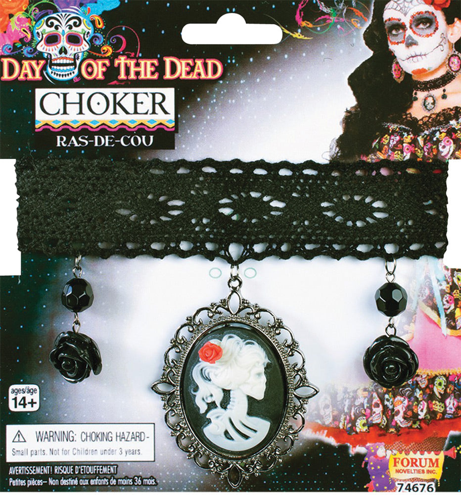 Day of Dead Choker Costume Jewelry - Tophatter Daily Deals