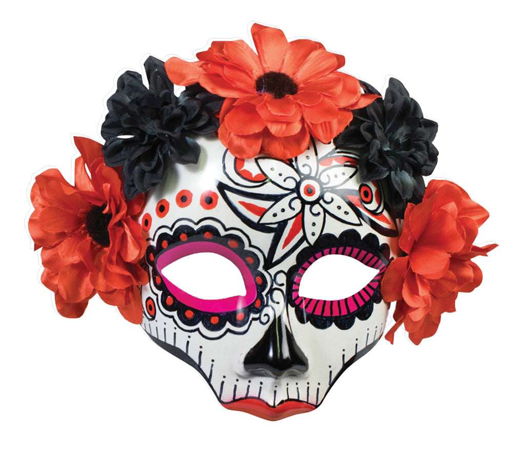 Women's Day of Dead Skull Mask Halloween Skeleton Decorations - Tophatter Daily Deals