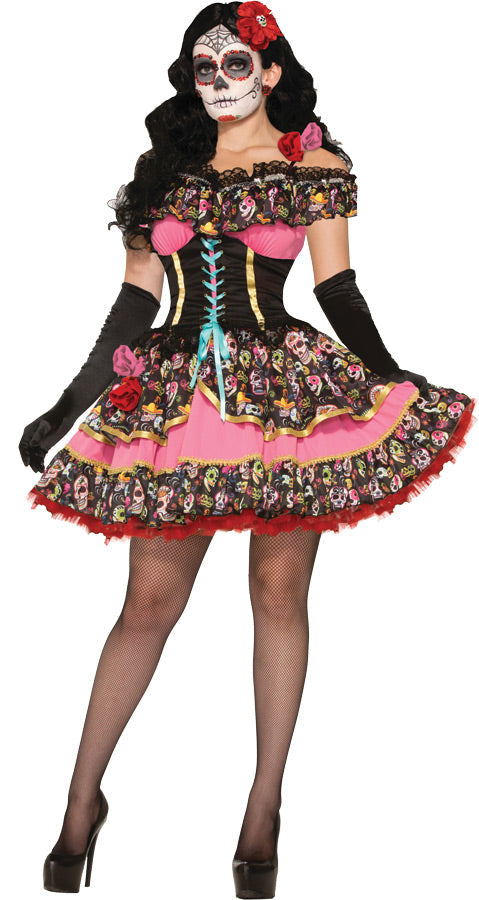 Women's Day of Dead Senorita Costume Womens Halloween Costumes - Tophatter Daily Deals
