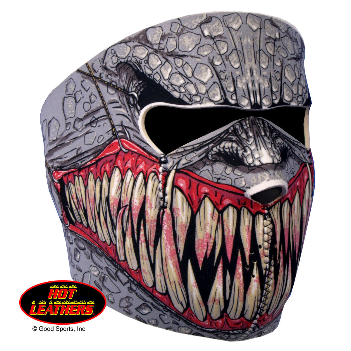 Hot Leathers Fang Face Neoprene Face Mask - Reptile Hooks & Fangs Face Mask Neoprene - Tophatter Daily Deals