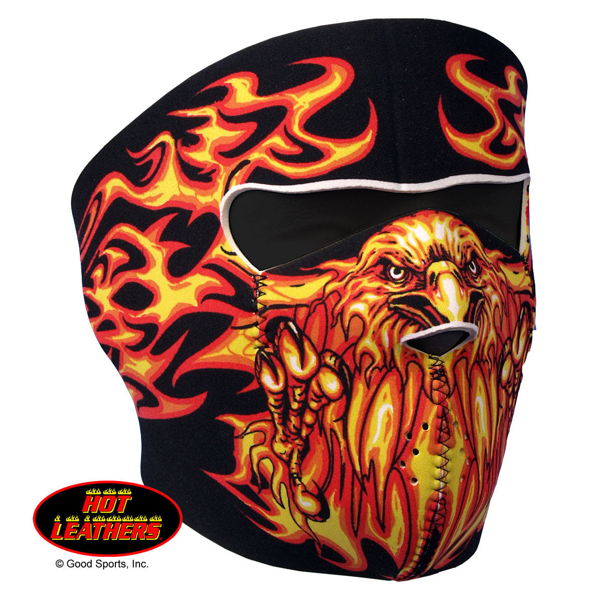 Hot Leathers Blazing Eagle Neoprene Face Mask Flaming Wings Face Mask Neoprene - Tophatter Daily Deals