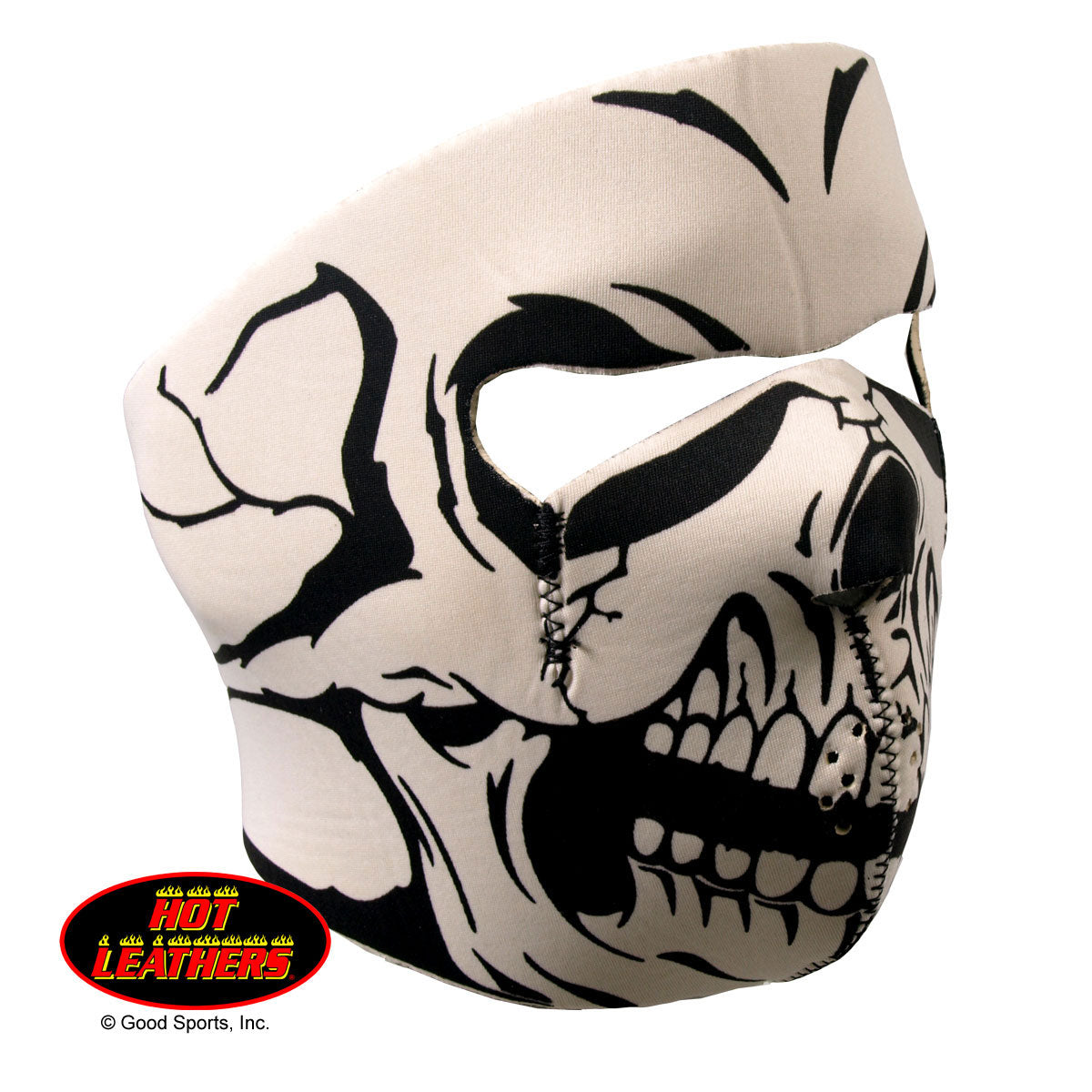 Hot Leathers B/W Skull Neoprene Face Mask Face Mask Neoprene - Tophatter Daily Deals