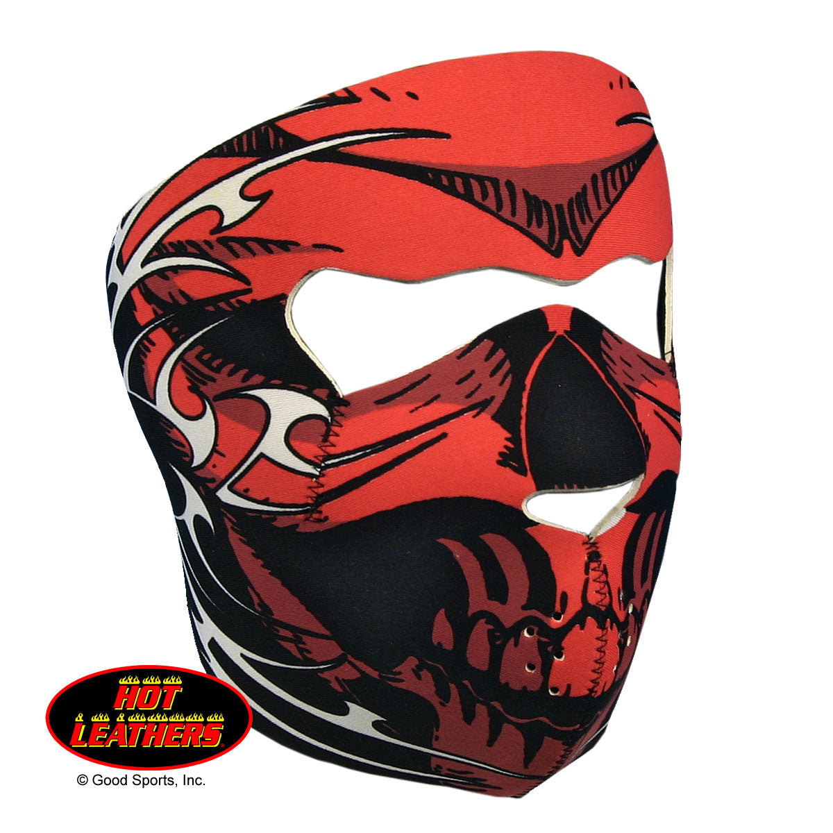 Hot Leathers Red Skull Face Neoprene Face Mask Tribal Face Mask Neoprene - Tophatter Daily Deals