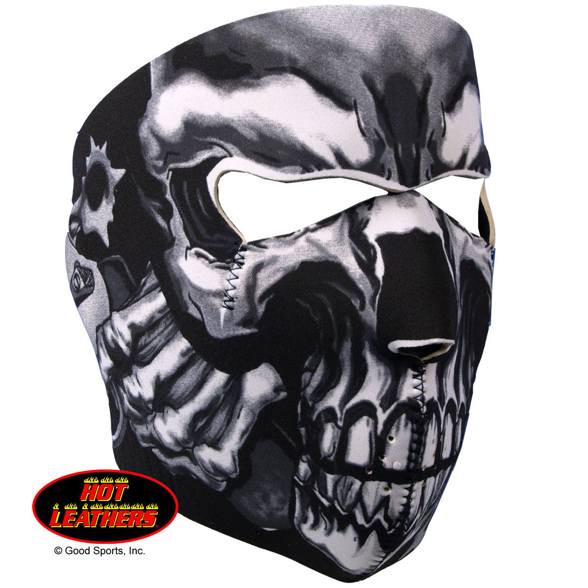 Hot Leathers Assassin Face Mask Neoprene Skull & Pistols Face Mask Neoprene - Tophatter Daily Deals