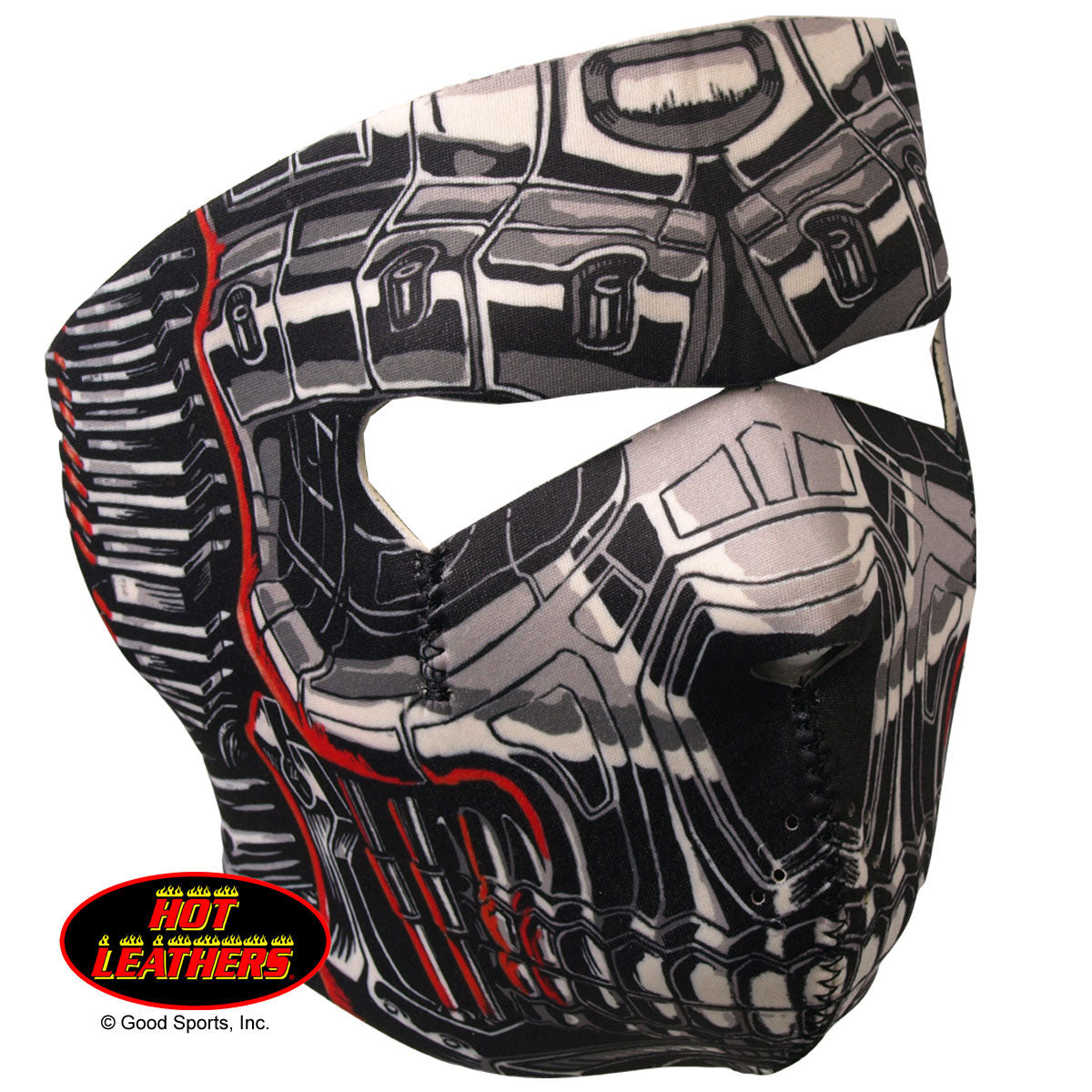 Hot Leathers Robo Skull Neoprene Face Mask Robot Face Mask Neoprene - Tophatter Daily Deals