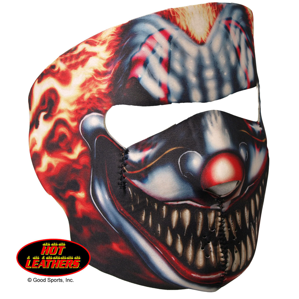 Hot Leathers Smoking Clown Face Mask Evil Clown w/ Cigar Face Mask Neoprene - Tophatter Daily Deals