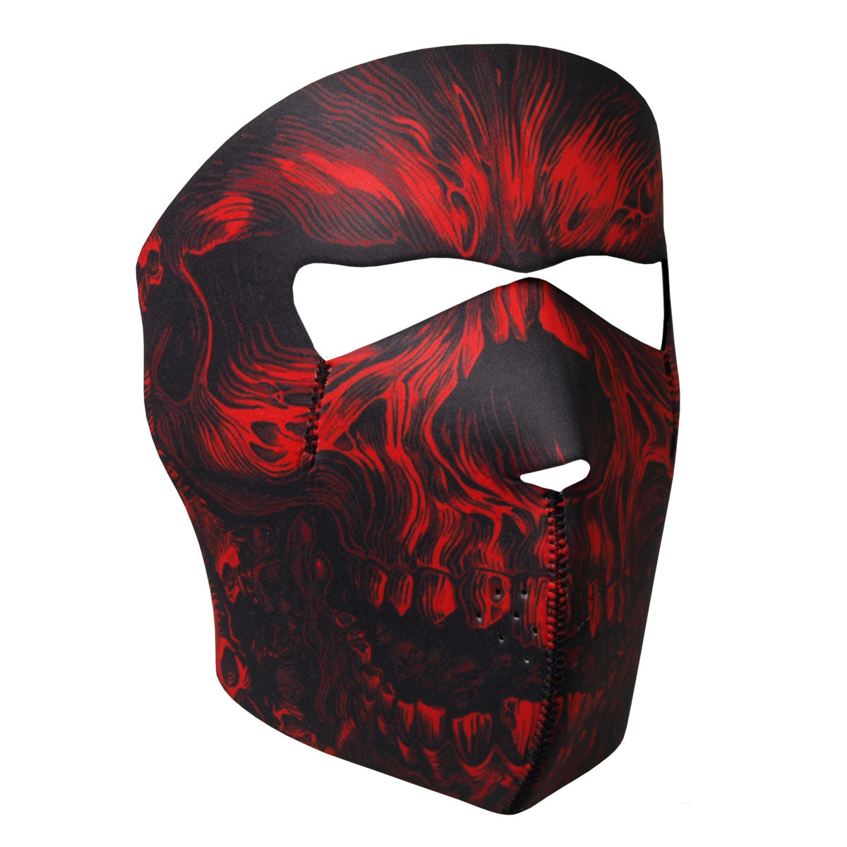 Hot Leathers Red Shredder Skull Neoprene Face Mask Face Mask Neoprene - Tophatter Daily Deals