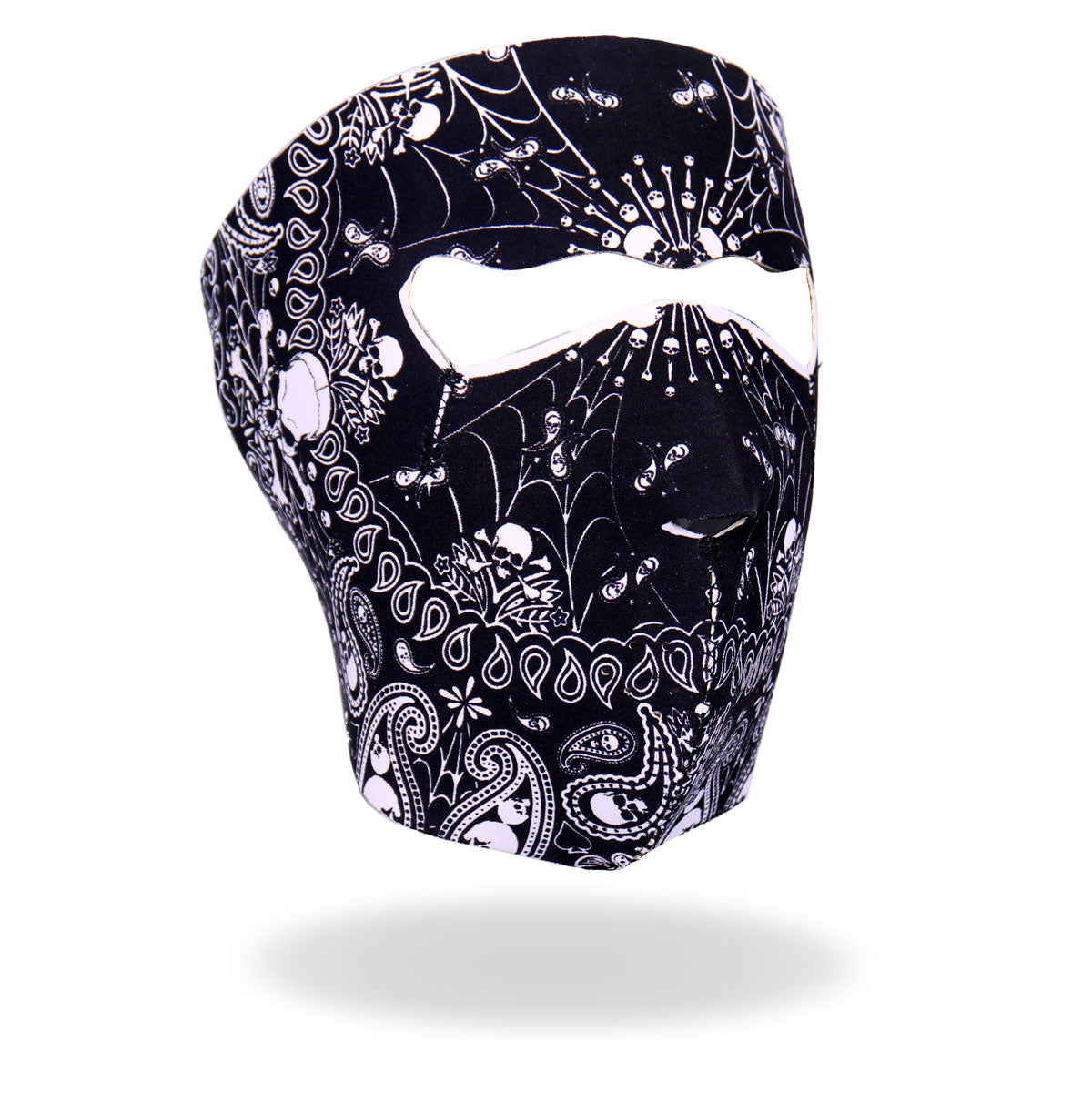 Hot Leathers Paisley Skull Neoprene Face Mask w/ Crossbones Face Mask Neoprene - Tophatter Daily Deals