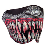 Hot Leathers Fang Face Neoprene 1/2 Face Mask Reptile Hooks & Fangs Face Mask Neoprene - Tophatter Daily Deals
