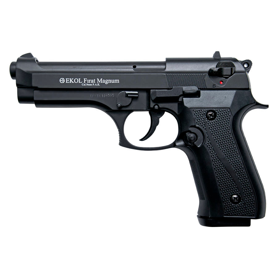 Firat Magnum V92F Blank Firing Replica Gun Black Finish Collectible Weapons - Tophatter Daily Deals