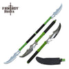 Combat Naginata Double Bladed Fighting Zombie Slicer Sword - TOPHATTER'S ARMORY DEALS Collectible Weapons - Tophatter Daily Deals