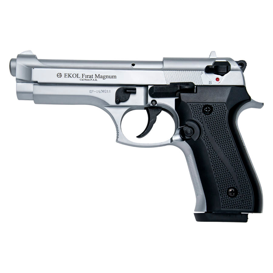 V92F Nickel Finish - Blank Firing Replica Gun - Tophatter Daily Deals