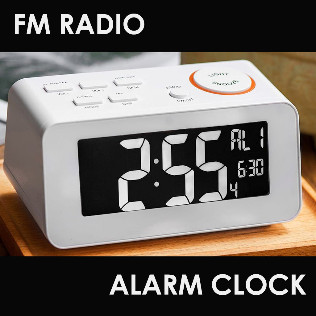 FM Radio Alarm Clock Alarm Clock - Tophatter Daily Deals