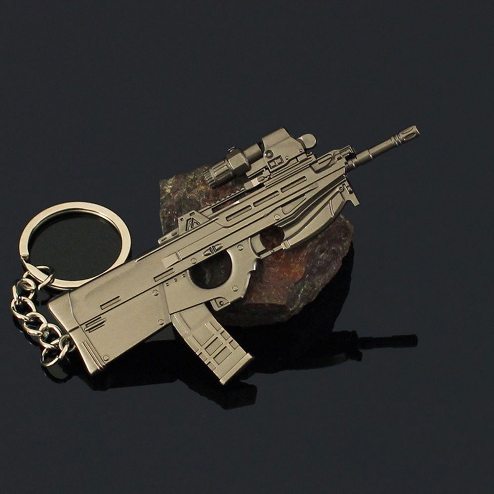 14 in 1 Keychain of Advanced Morden Gun With Accessories F2000 - Tophatter Daily Deals