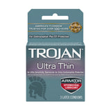 Trojan Ultra Thin Armor Spermicidal Condoms - 3 Pack > Essentials > Condoms - Tophatter Daily Deals
