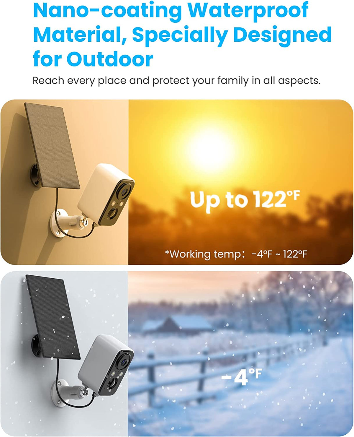 Wireless Outdoor WIFI CAMERA with Solar Panel. - Tophatter Daily Deals