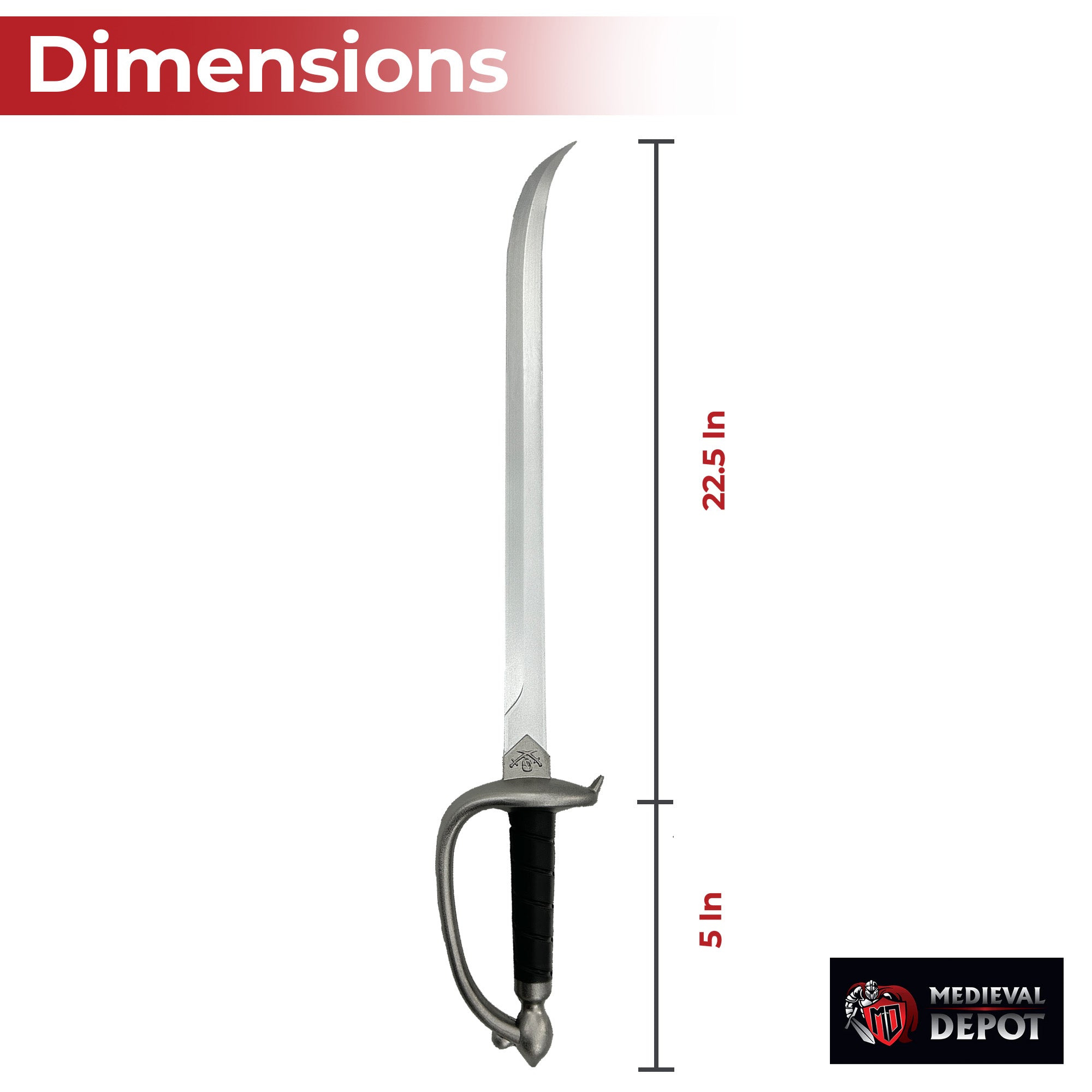 Foam Cutthroat Life Pirate Cutlass Sword swords - Tophatter Daily Deals