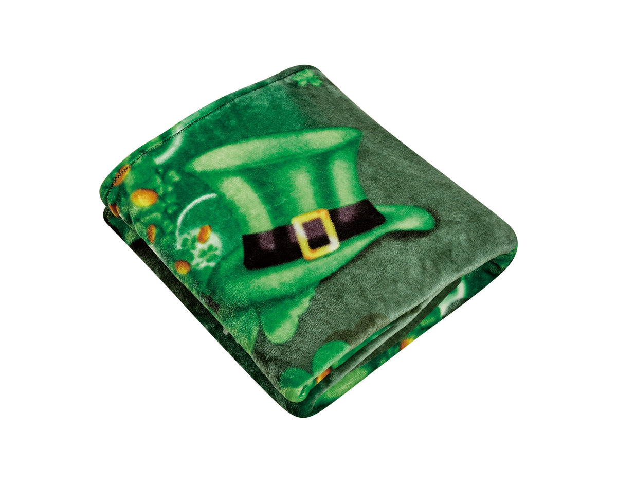 St. Patrick's Day 50" x 70" Throw Blanket Bedding - Tophatter Daily Deals