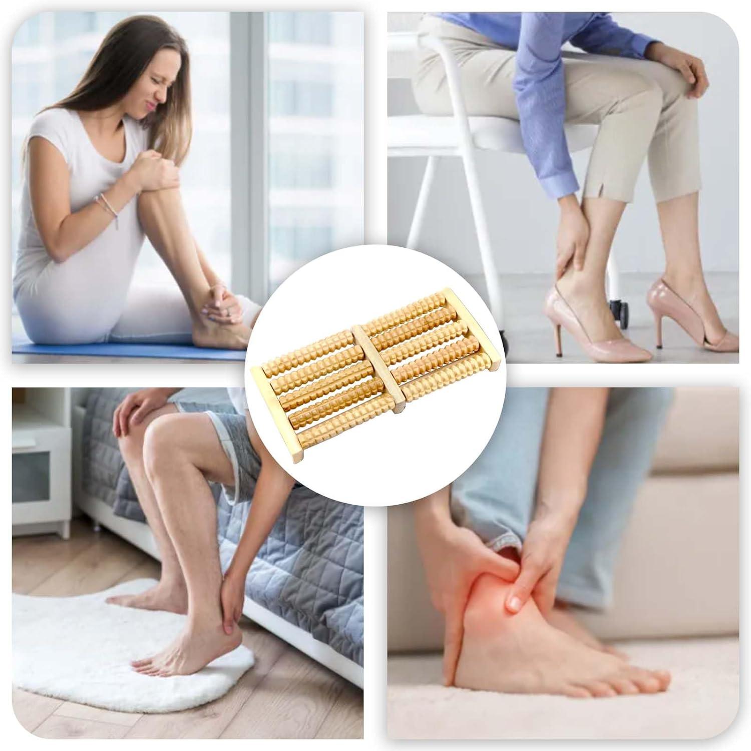 Wooden Foot Massagers Rollers - 2 X Wooden Foot Roller Massager Wood Massage Reflexology Relax Relief Spa Care Apparel & Accessories - Tophatter Daily Deals