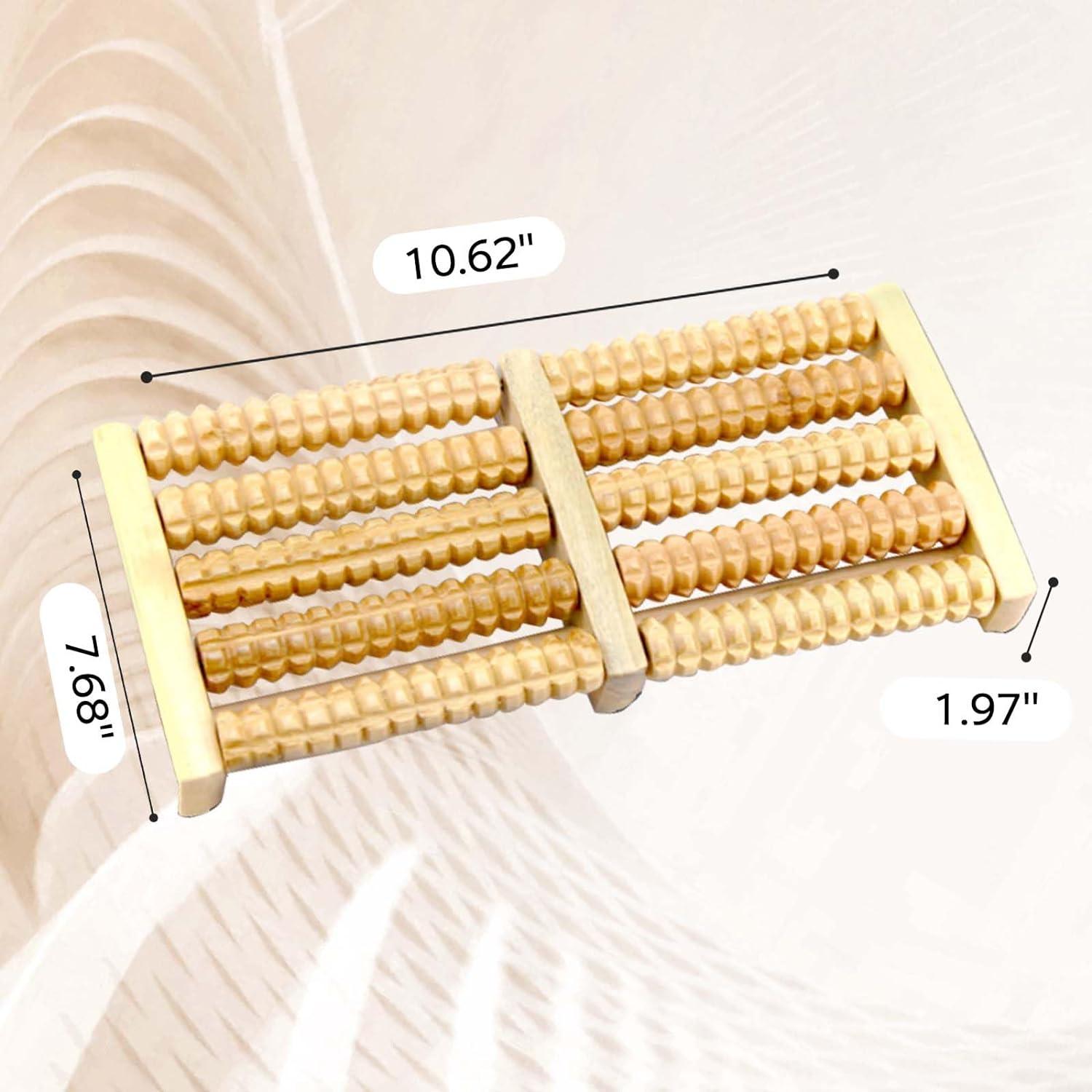 Wooden Foot Massagers Rollers - 2 X Wooden Foot Roller Massager Wood Massage Reflexology Relax Relief Spa Care 1 PC Apparel & Accessories - Tophatter Daily Deals