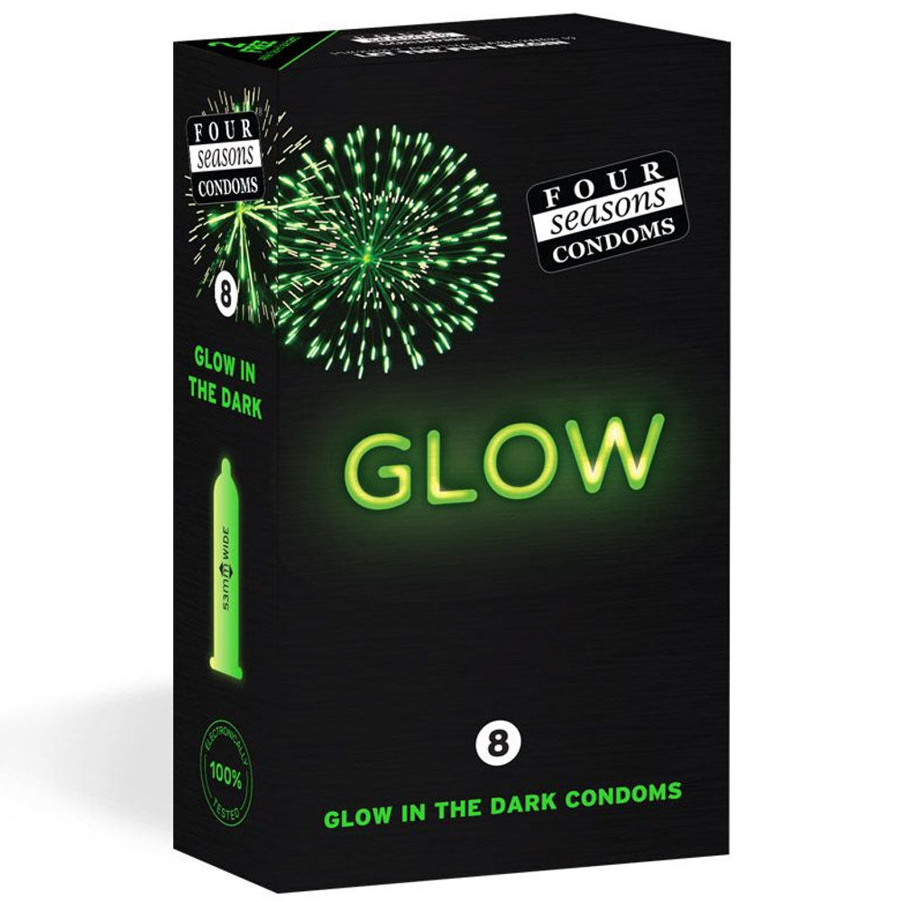Four Seaons Glow N' Dark Condoms 8 Pack > Essentials > Condoms - Tophatter Daily Deals