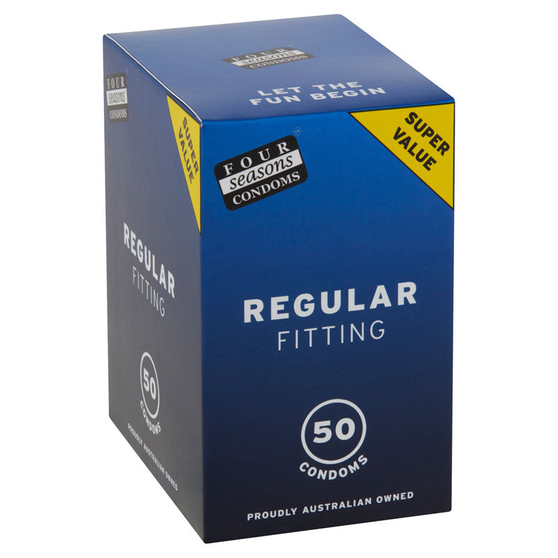 Four Seasons Regular Condoms – 54mm Lubricated Condoms 50 Pack > Essentials > Condoms - Tophatter Daily Deals