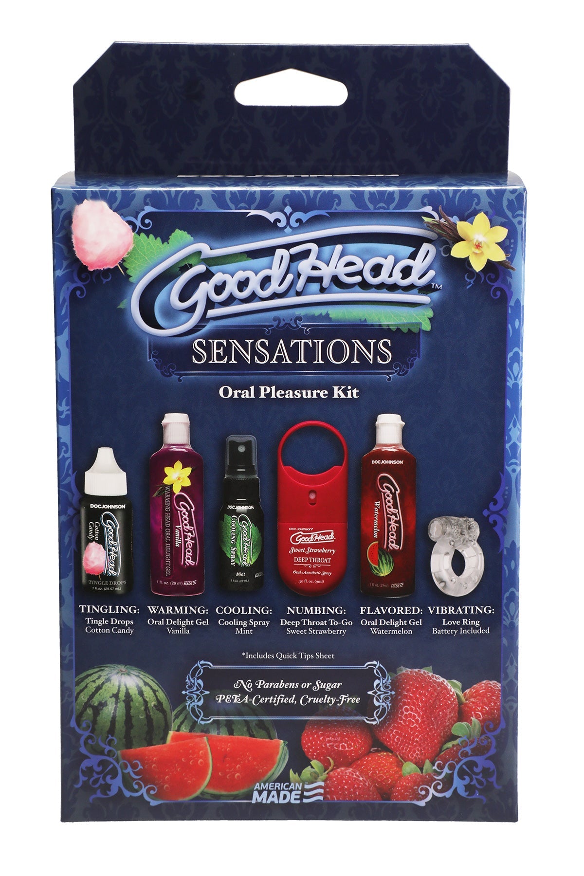 GoodHead Sensations Kit – 6 Piece Oral Pleasure Lotion Set > Essentials > Massage Gift Set - Tophatter Daily Deals