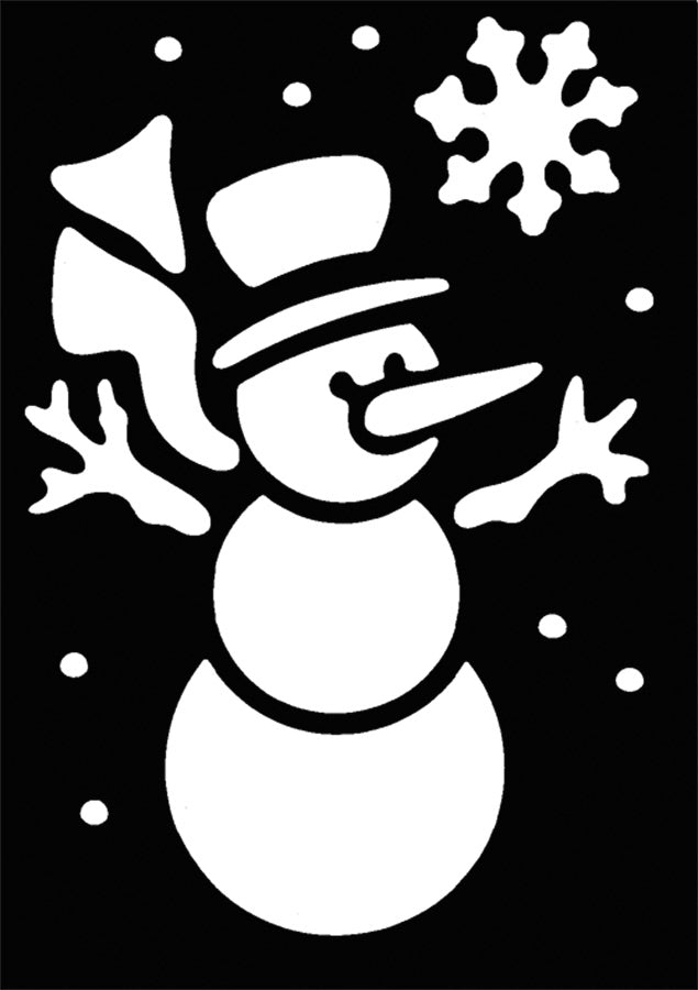 Stencil Snowman Brass Christmas Decorations & Props - Tophatter Daily Deals