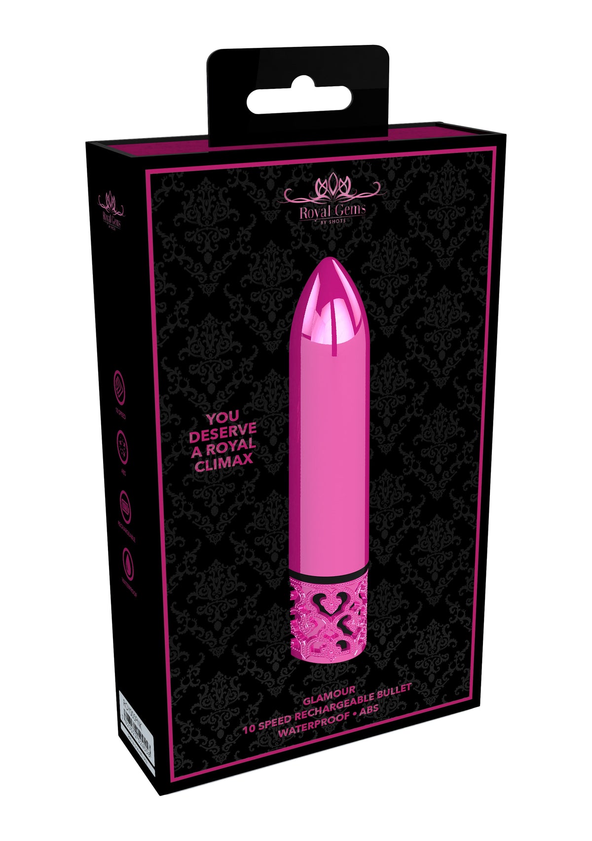 Royal Gems Glamour – Rechargeable Metal Bullet Vibrator > Vibrators > Mini Vibrators - Tophatter Daily Deals