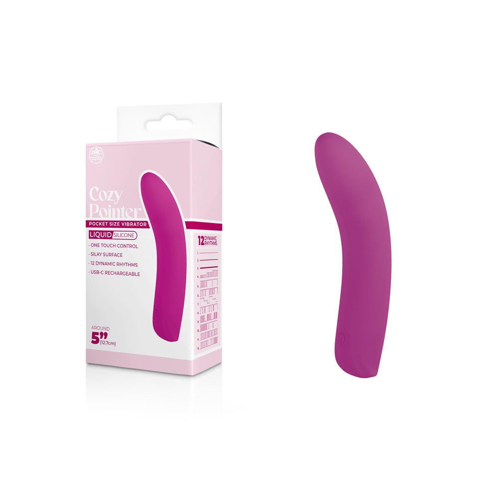 Cozy Pointer – Silicone 10 Rhythm Rechargeable 5 Inch Vibrator > Vibrators > Standard Vibrators - Tophatter Daily Deals