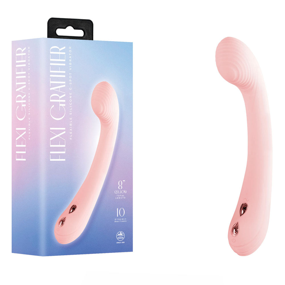Flexi Gratifier – 20 cm USB Rechargeable Flexible Silicone G-Spot Vibrator > Vibrators > G-Spot - Tophatter Daily Deals