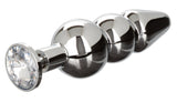 Star Fucker Beaded Plug With Stretchy Black Silicone Dual Enhancer and Silver Metal Probe > Anal Range > Prostate Plugs - Tophatter Daily Deals